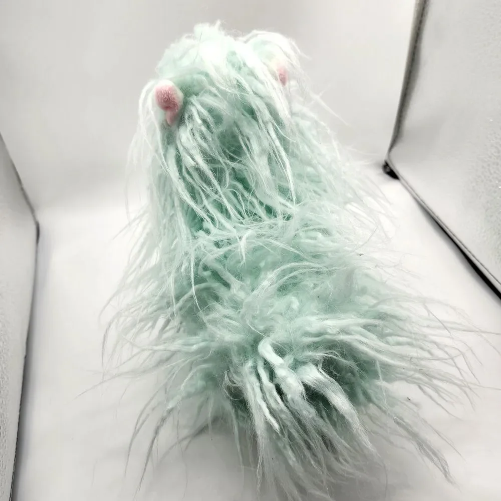 Adorable Aqua Long Hair Llama Plush‎ Stuffed Animal 6 Inch